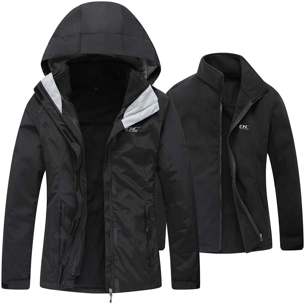 black hoody winter jacket