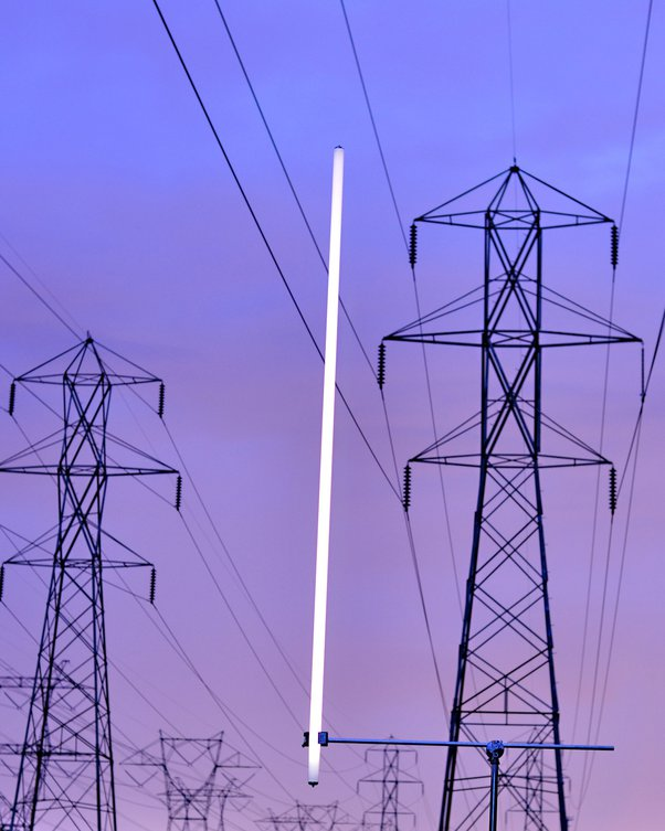 high tension transformers placed along side each other